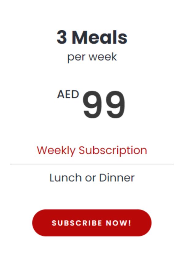 3 Meals Per Week (weekly subscription)