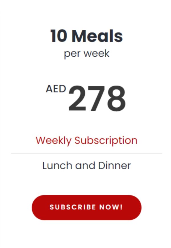 10 Meals Per Week (weekly subscription)