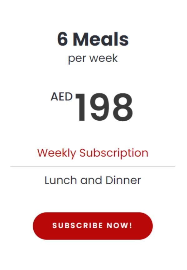 6 Meals Per Week (weekly subscription)